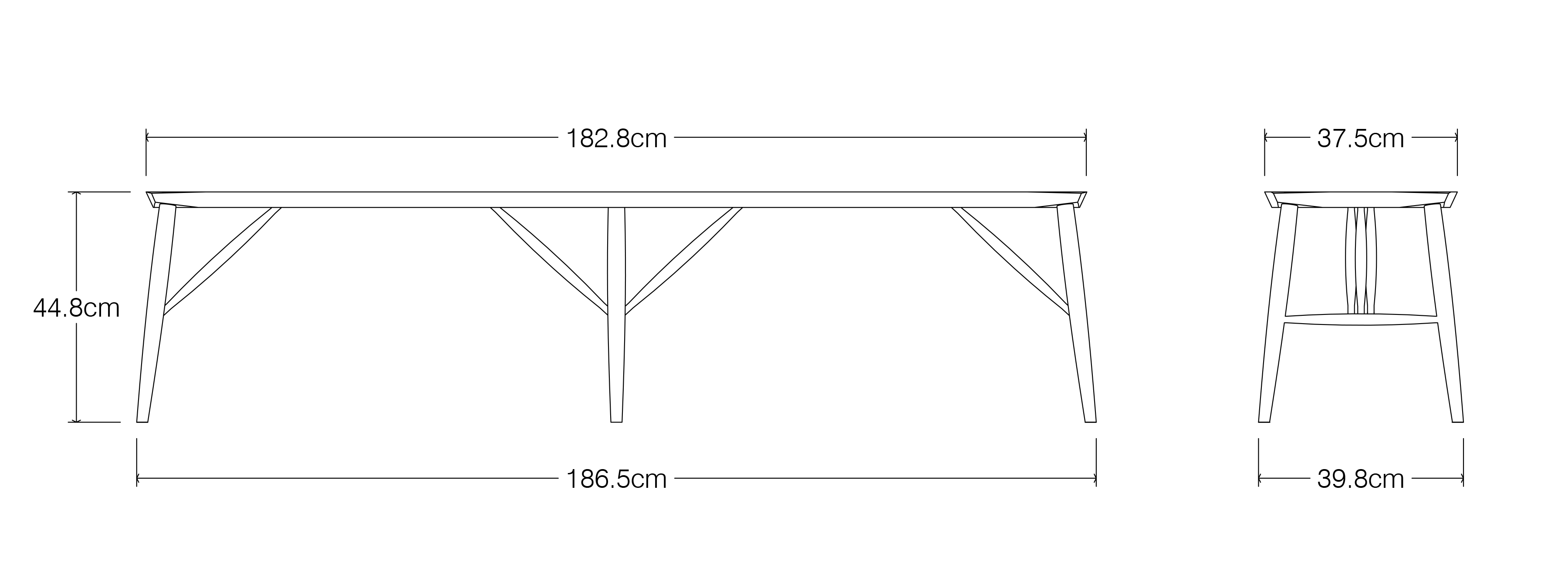 Adelaide 72" Bench