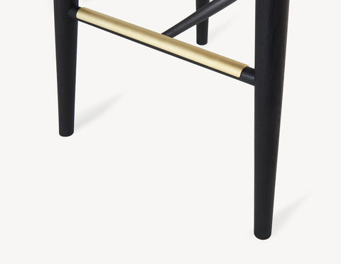 Palmerston Counter Stool (Brass Footrests)