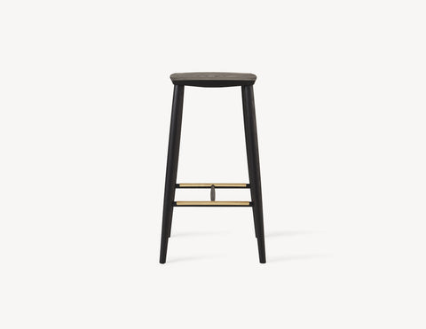 Palmerston Counter Stool (Brass Footrests)