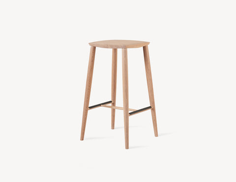 Palmerston Counter Stool (Brass Footrests)