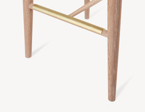 Palmerston Counter Stool (Brass Footrests)